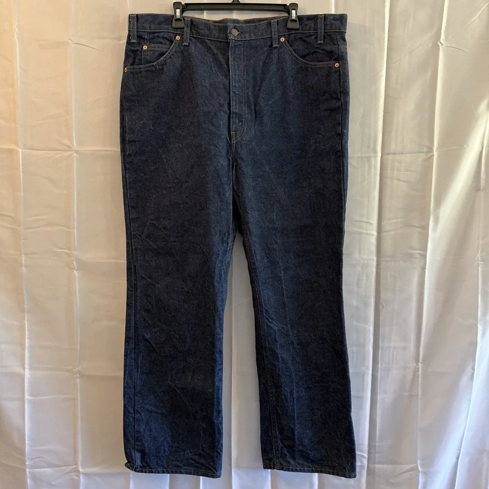 Vintage Levis 517 Jeans 42x30 Fit 40x30 Orange Tab Dark Denim Bootcut 20517-0217
